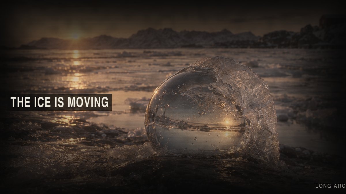 Archival thumbnail with the phrase THE ICE IS MOVING
